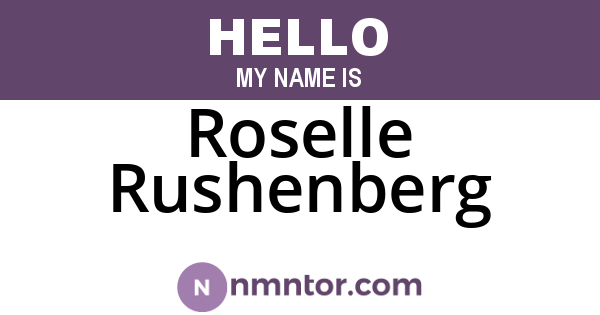 Roselle Rushenberg