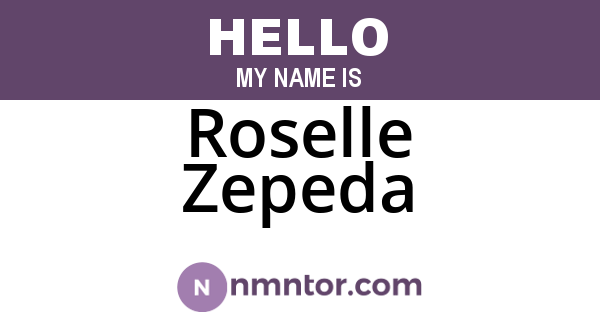 Roselle Zepeda