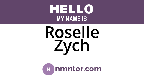 Roselle Zych