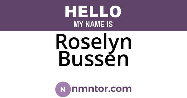 Roselyn Bussen