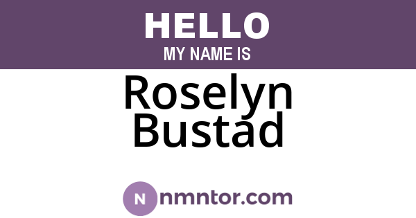 Roselyn Bustad