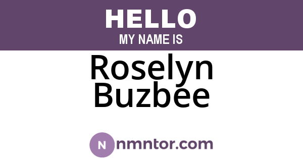 Roselyn Buzbee