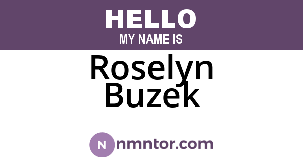 Roselyn Buzek