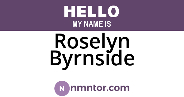 Roselyn Byrnside