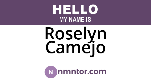 Roselyn Camejo
