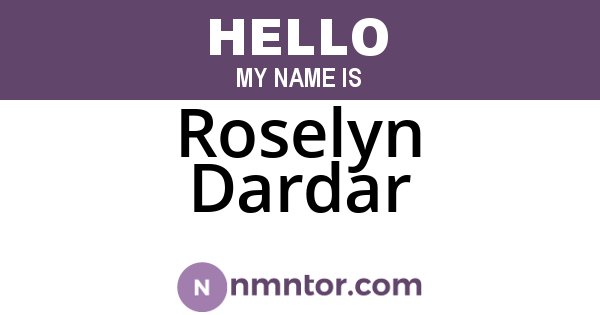 Roselyn Dardar