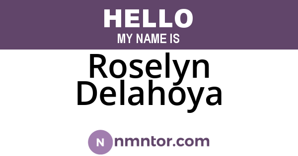 Roselyn Delahoya