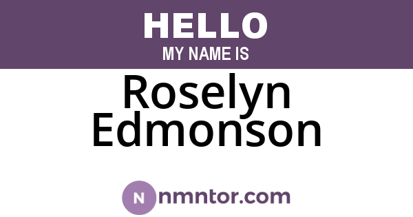 Roselyn Edmonson