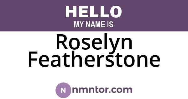 Roselyn Featherstone