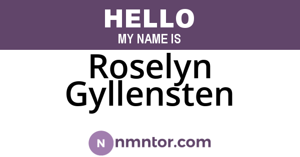 Roselyn Gyllensten