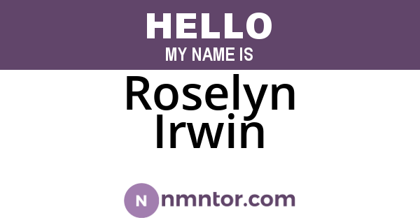 Roselyn Irwin