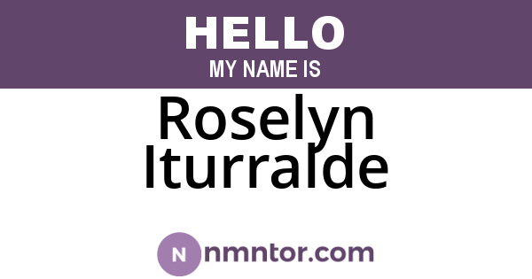 Roselyn Iturralde