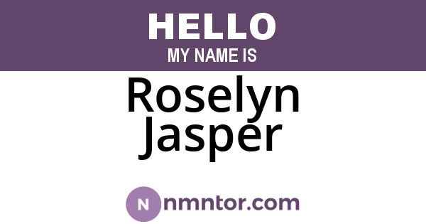 Roselyn Jasper