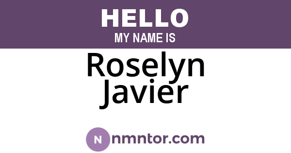 Roselyn Javier
