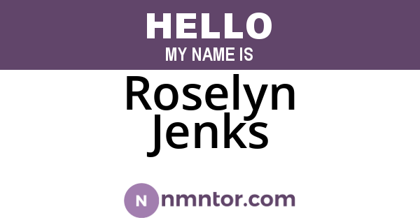 Roselyn Jenks