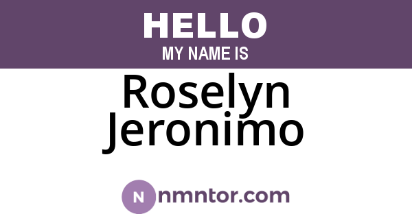Roselyn Jeronimo