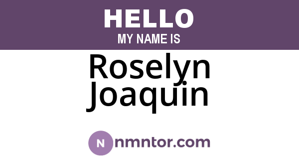 Roselyn Joaquin