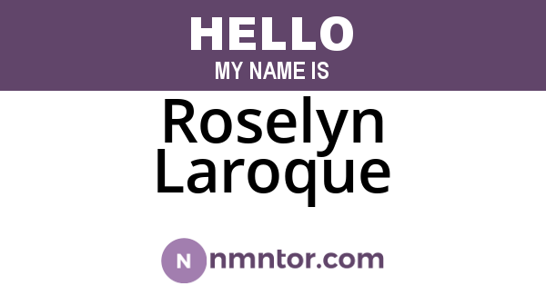 Roselyn Laroque