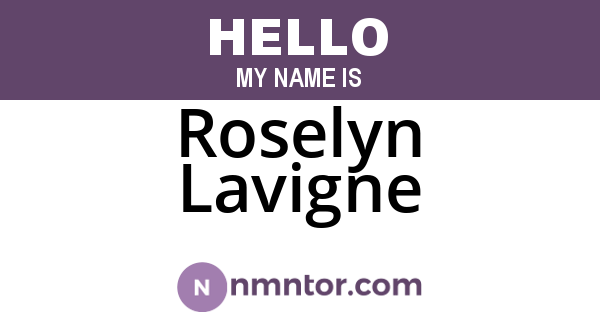 Roselyn Lavigne