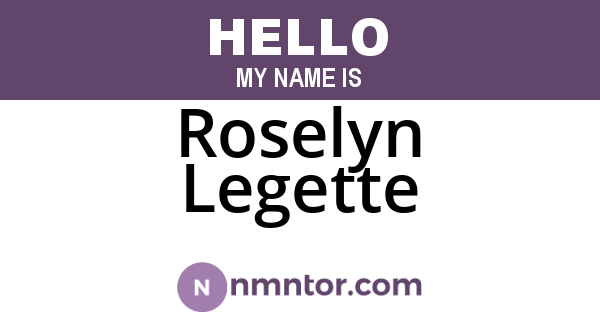 Roselyn Legette