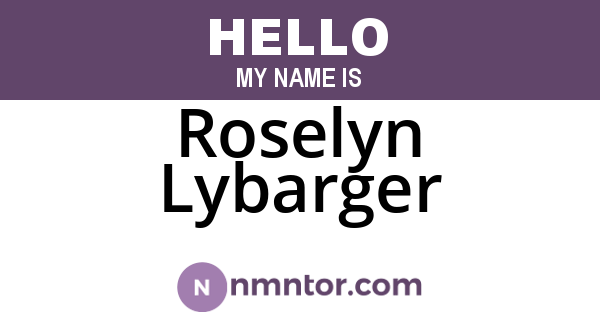 Roselyn Lybarger