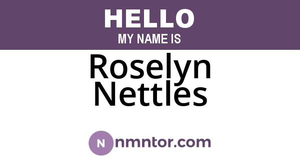 Roselyn Nettles