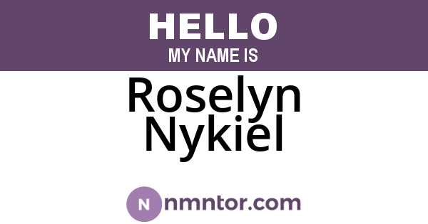 Roselyn Nykiel
