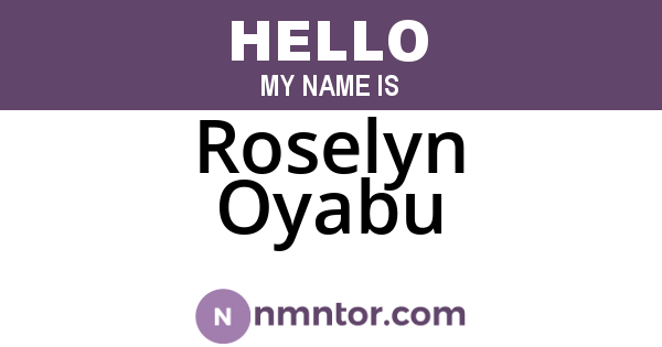 Roselyn Oyabu