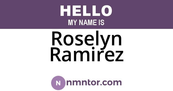 Roselyn Ramirez