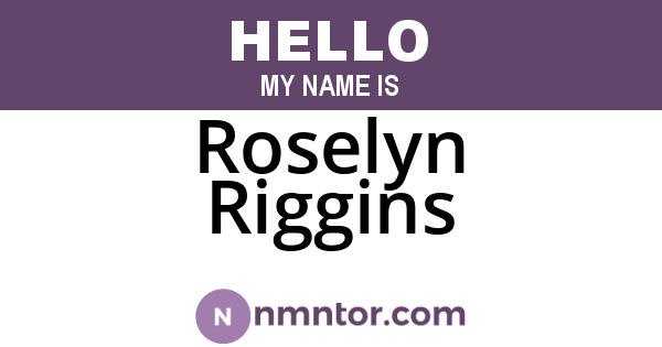 Roselyn Riggins