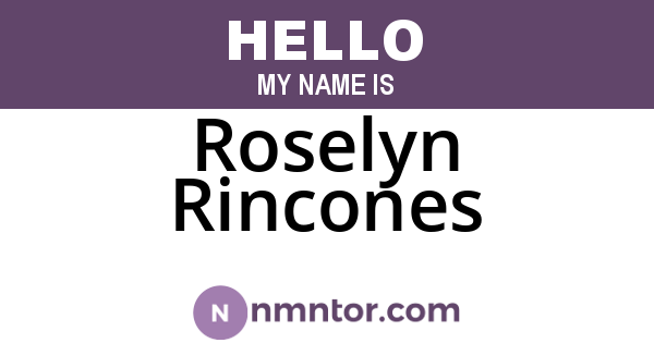 Roselyn Rincones