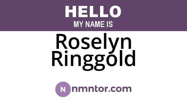 Roselyn Ringgold