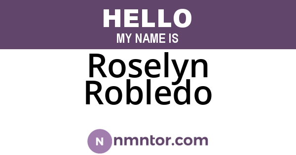 Roselyn Robledo