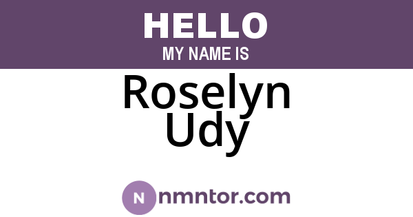Roselyn Udy
