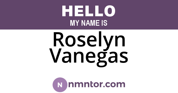 Roselyn Vanegas