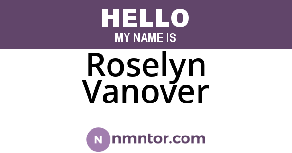 Roselyn Vanover