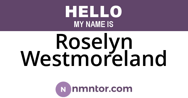 Roselyn Westmoreland