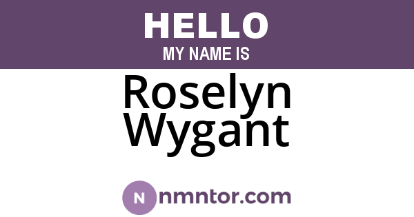 Roselyn Wygant
