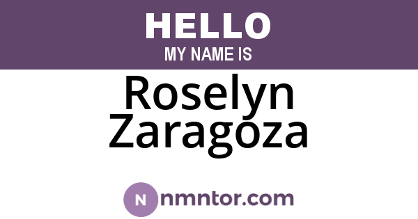 Roselyn Zaragoza