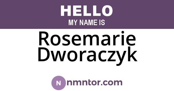 Rosemarie Dworaczyk