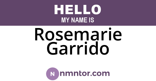 Rosemarie Garrido