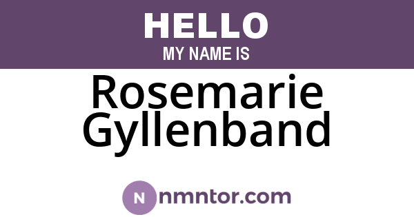 Rosemarie Gyllenband