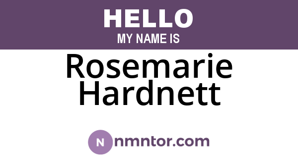 Rosemarie Hardnett