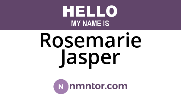 Rosemarie Jasper