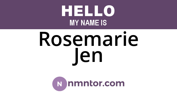 Rosemarie Jen