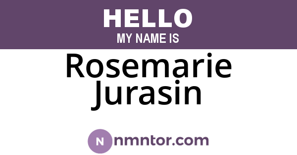 Rosemarie Jurasin
