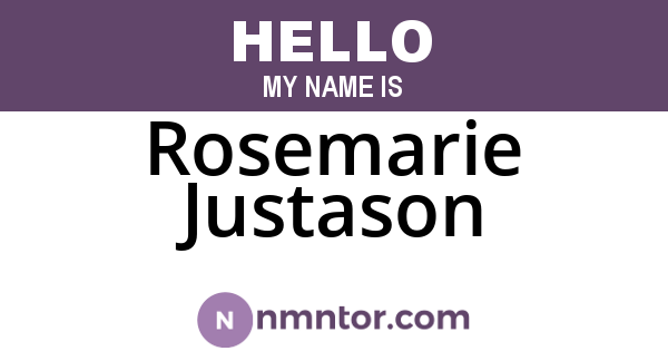 Rosemarie Justason