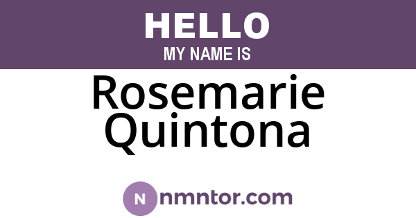 Rosemarie Quintona