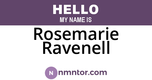 Rosemarie Ravenell