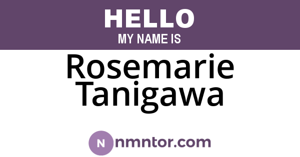 Rosemarie Tanigawa